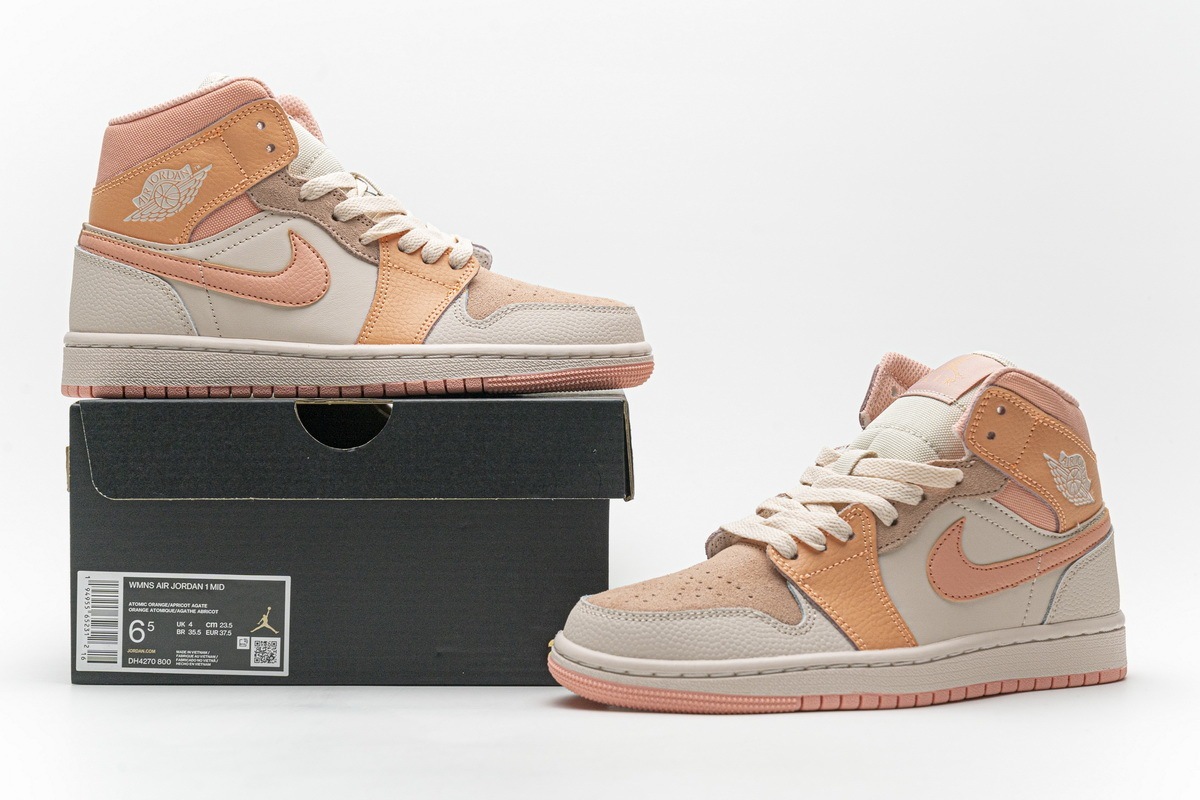 Nike Air Jordan 1 Mid Orange â NUEVO INSTAGRAM: FOOTZONESPAIN2