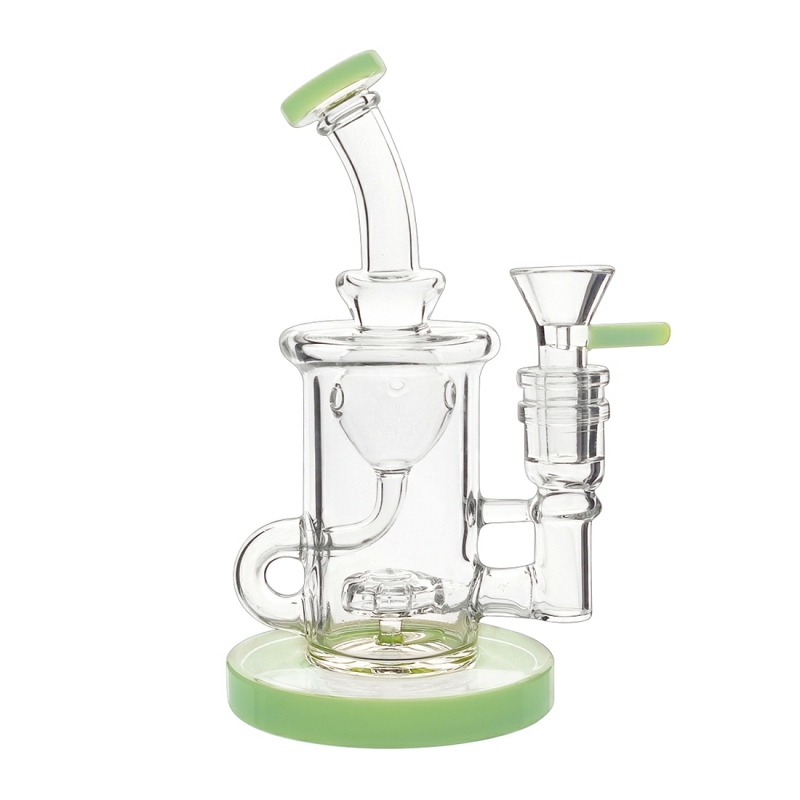 Klein Recycler Torus Glass Oil Rig With Showerhead Perc