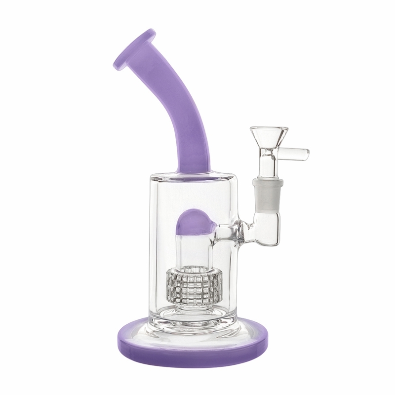 Splash Guard Thick Glass Bong With Dome Perc & Wheel Filter