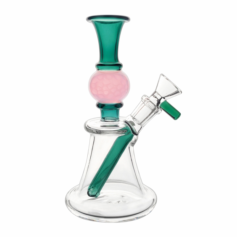 Straight Percolator Glass Bong With A Ball
