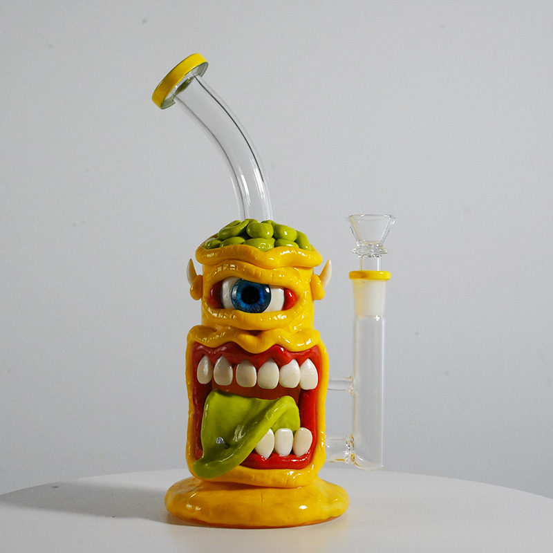 Halloween Horror Themed Colorful Dab Rig | Monster Bong