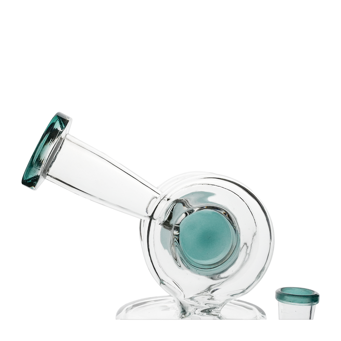 Sidecar Mouthpiece Dab Rig With Double Donut Perc
