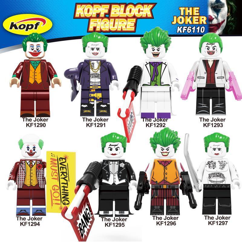 Kopf Superhero Series JOKER Villain Clwn Assembled the building block minifigures