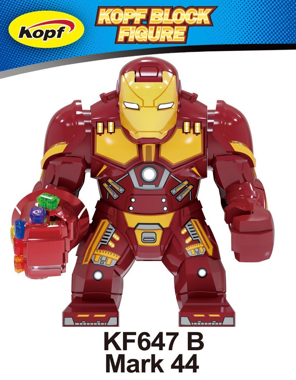Kopf Superhero Series - Iron Man Collection Red Electroplated Gloves