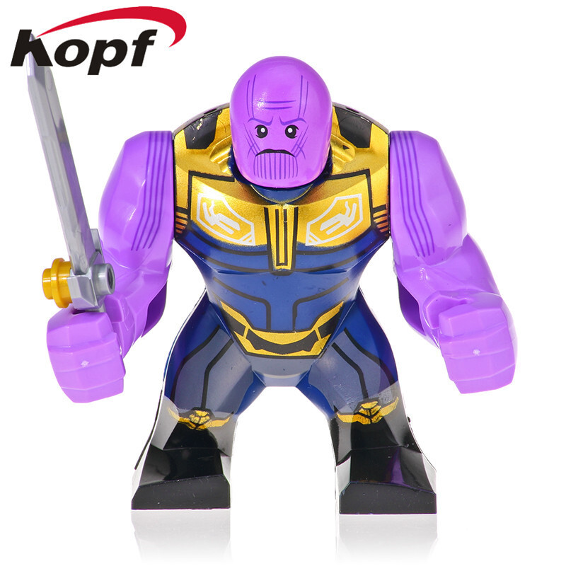 Kopf Superhero Series - Thanos assembling building blocks