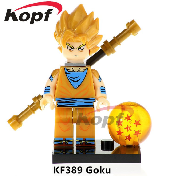 Kopf Dragon Ball Goku 3 Saiyan Suit Minifigures