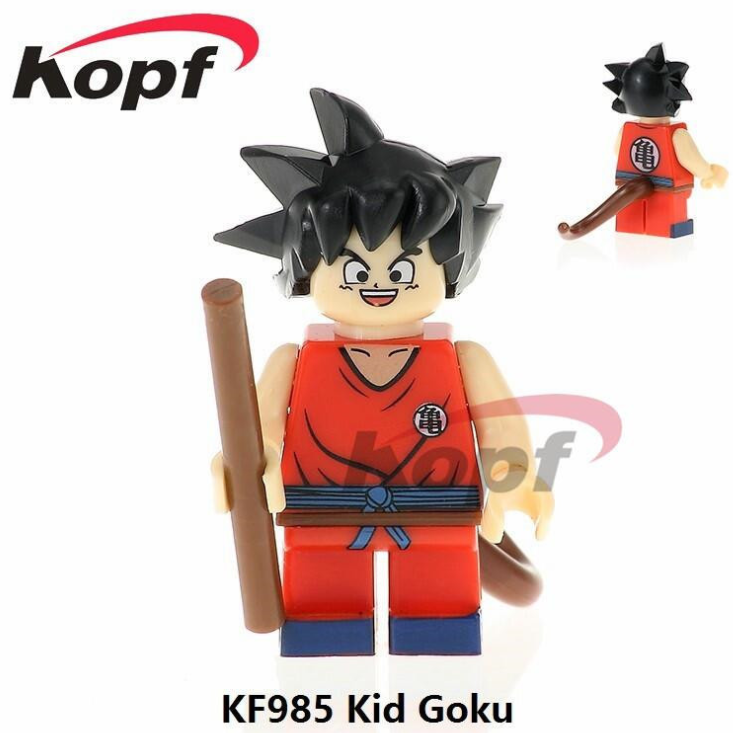 Kopf Dragon Ball Goku 3 Saiyan Suit Minifigures