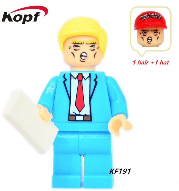 Kopf Celebrity & Singer & Painter American Boy with Red Hat Minifigures