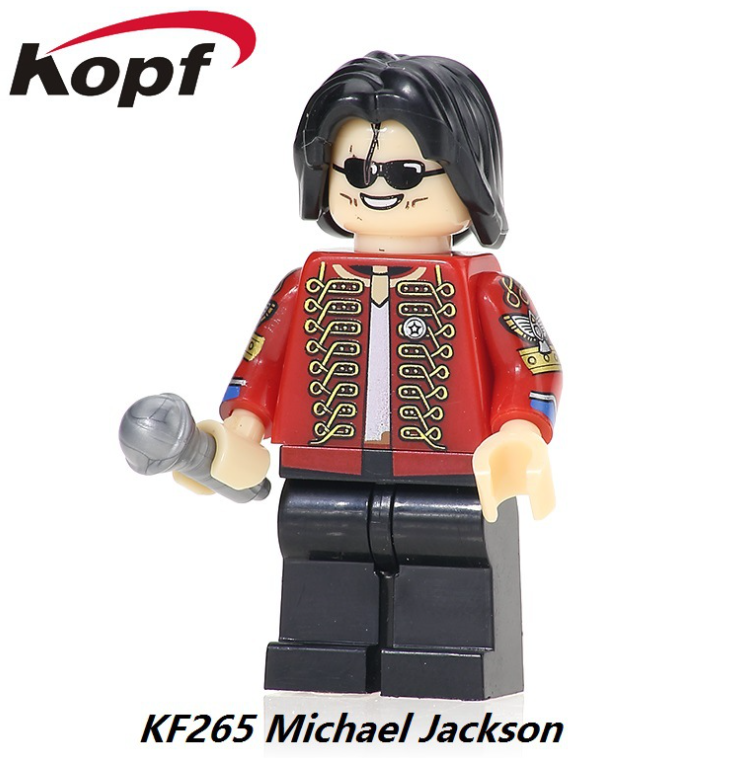 Kopf Celebrity & Singer & Painter Michael Jackson Minifigures