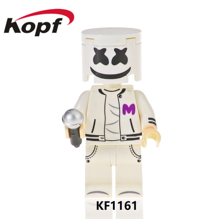 Kopf Celebrity & Singer & Painter Third Party Marshmallow Minifigures