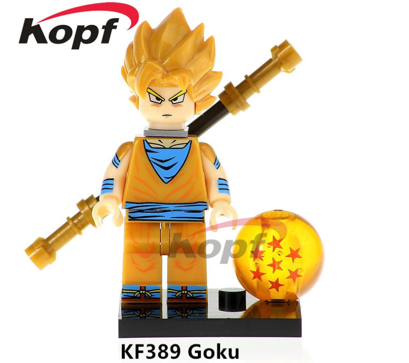 Kopf Dragon Ball Super Saiyan God Sun Wukong Assembled Minifigures
