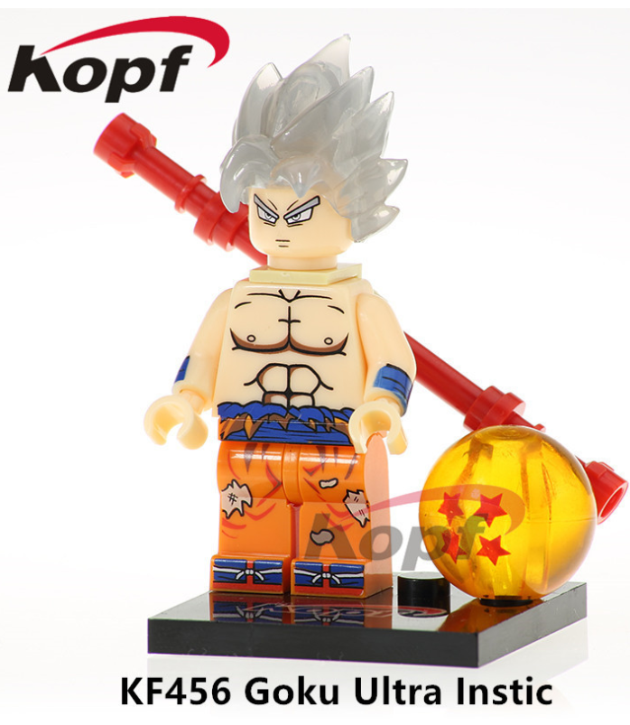 Kopf Dragon Ball White-haired Goku GokuUltra Lnstic Minifigures