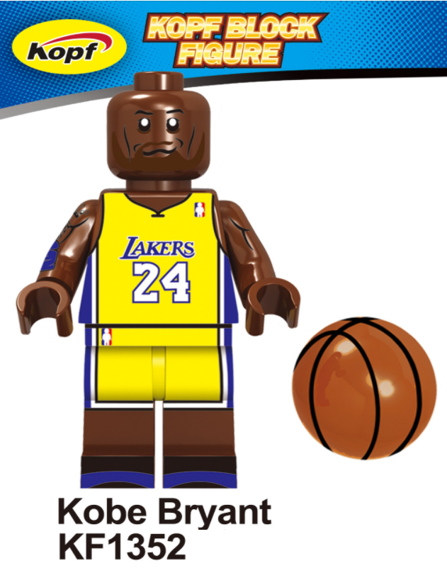 Kopf Celebrity & Singer & Painter Basketball Commemorative Edition Kobe Bryant Minifigures