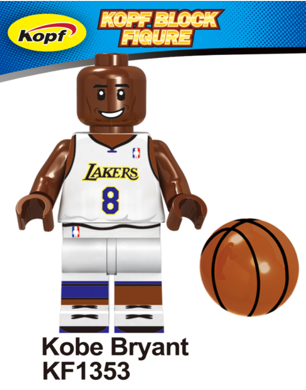 Kopf Celebrity & Singer & Painter Basketball Commemorative Edition Kobe Bryant Minifigures