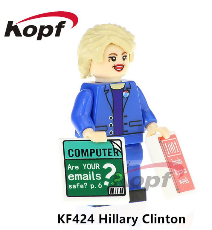 Kopf Celebrity & Singer & Painter KF424 Hillary Clinton Minifigures