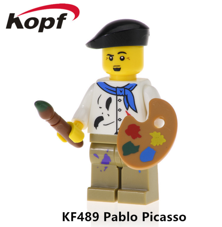 Kopf Celebrity & Singer & Painter KF489 Pablo Picasso Minifigures
