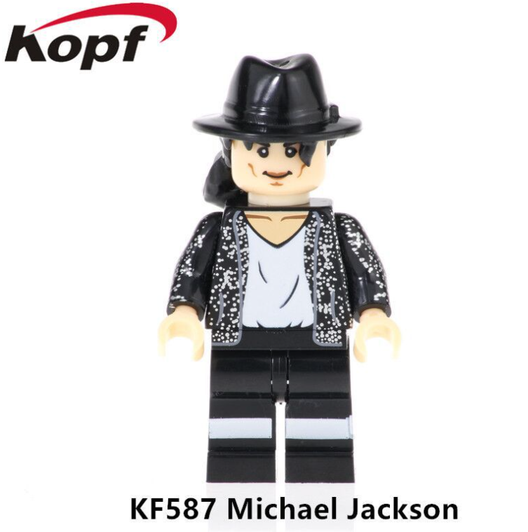 Kopf Celebrity & Singer & Painter Singer Michael Jackson Minifigures