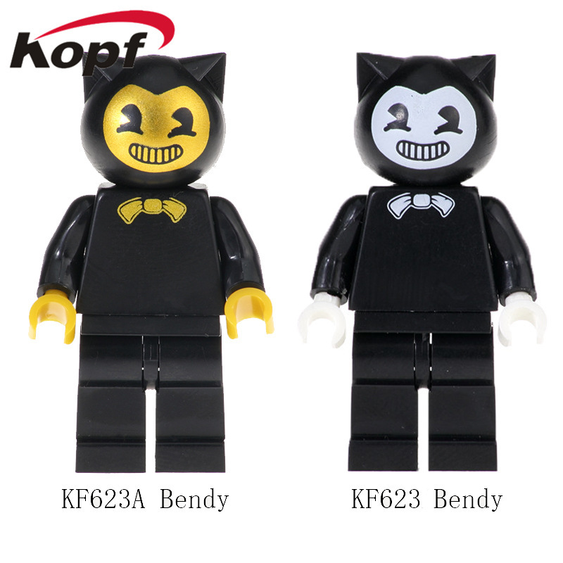 Kopf Third Party Series - KF623A Bendy Anime movie black minifigures