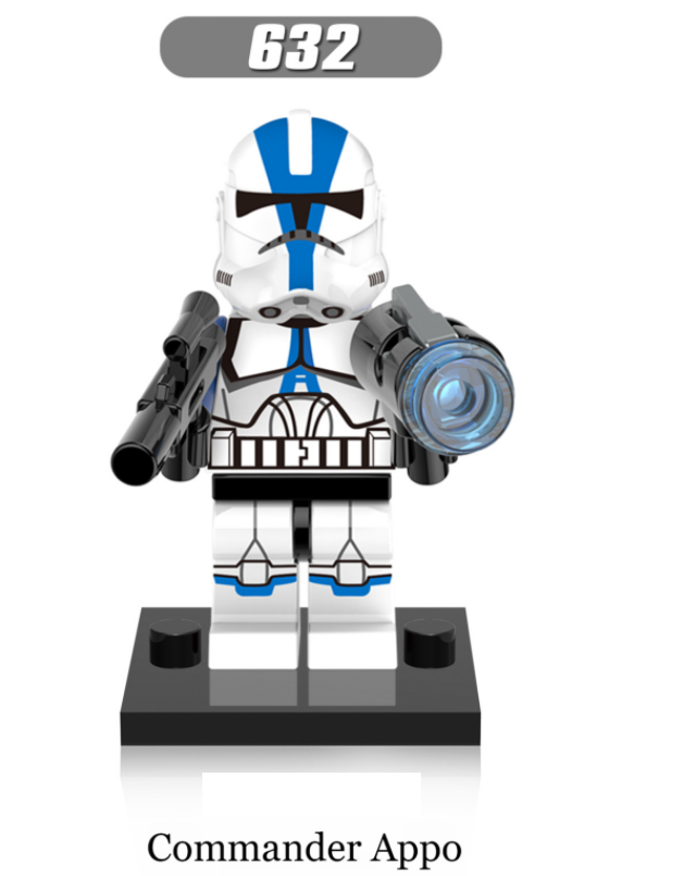 XINH Star Wars Commander of the White Clone Minifigures