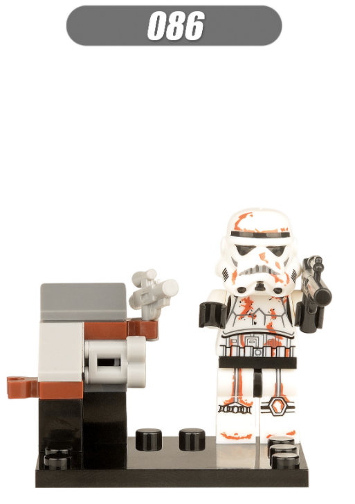 XINH Star Wars Hairy Monster Black Warrior Stormtrooper 3CPO Minifigures