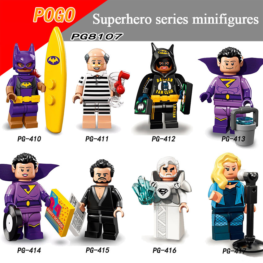 Pogo Superhero Series - PG8107 Batgirl Black Canary Minifigures