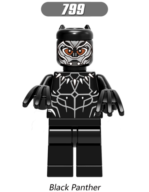XINH Super Hero Figures X0184 Black Panther Educational Toy Minifigures