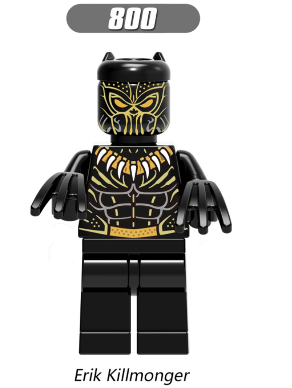 XINH Super Hero Figures X0184 Black Panther Educational Toy Minifigures