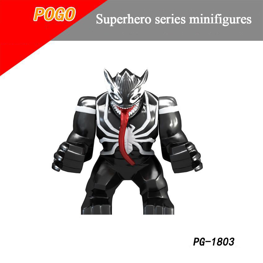 Pogo Superhero Series - PG8118 Son of Hulk Red Tank Mud Face Serum Rhino Man Minifigures