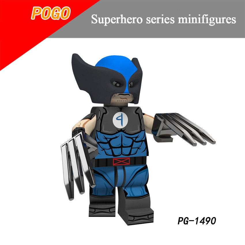 Pogo Superhero Series - PG8180 Steel Lux Wolverine Deadpool Electric Lock Minifigures