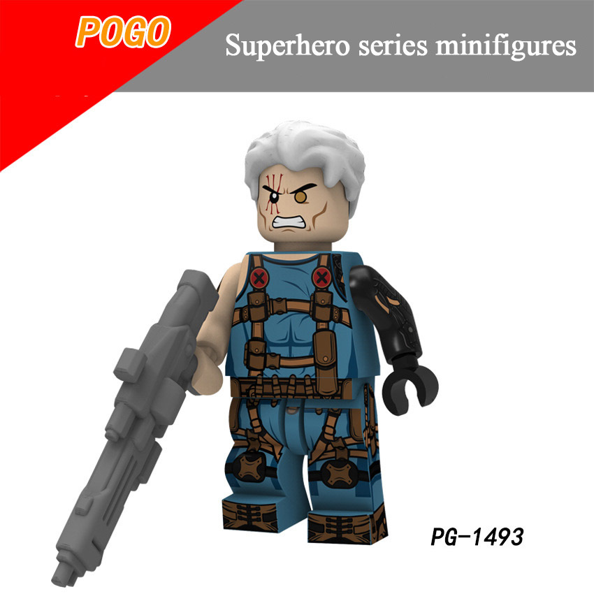 Pogo Superhero Series - PG8180 Steel Lux Wolverine Deadpool Electric Lock Minifigures