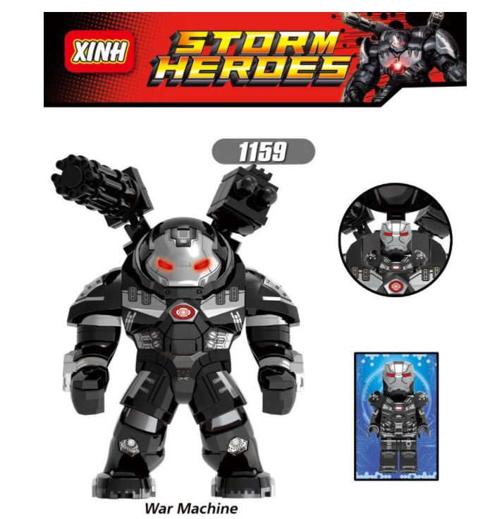 XINH Super Hero Figures X1159 War Machine Minifigures