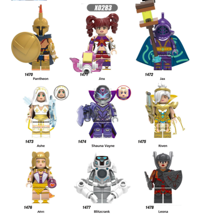 XINH Super Hero Figures X0283 Third Party League of Legends Minifigures