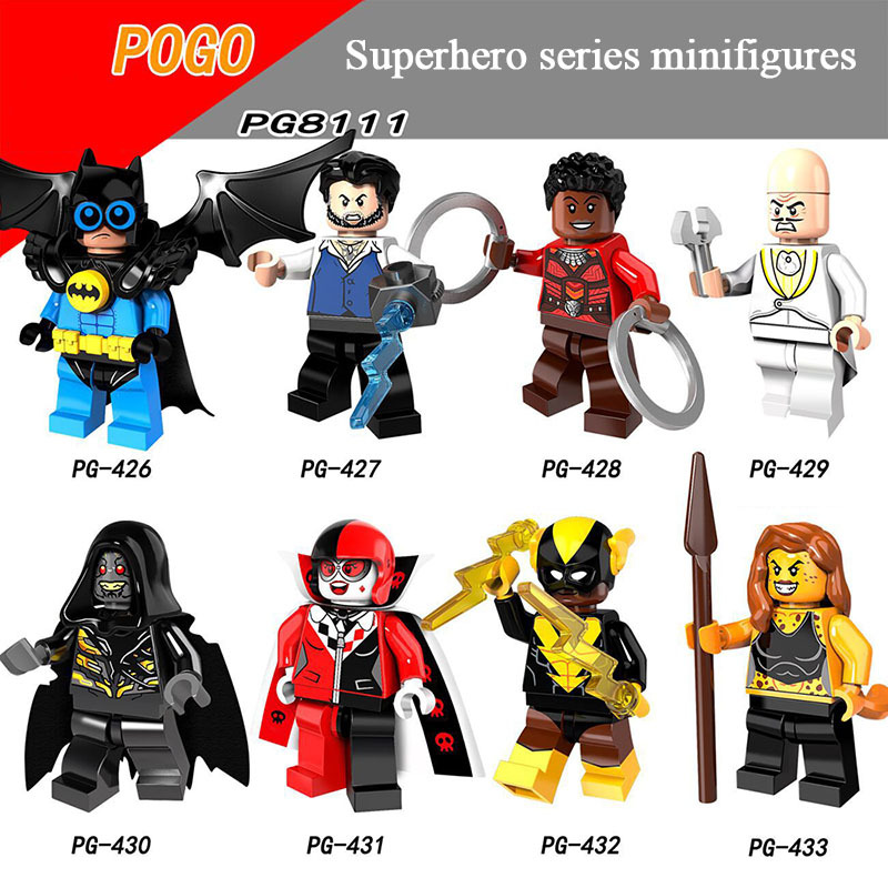 Pogo Superhero Series - PG8111 Robin Nagya Dr. Egghead Harlequin Minifigures