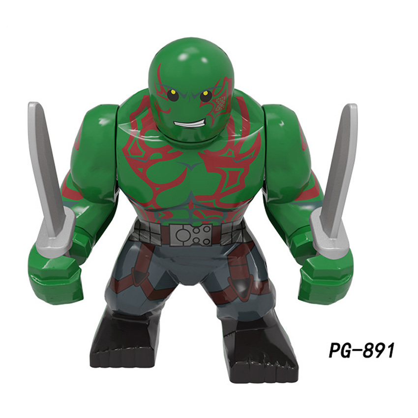 Pogo Superhero Series - PG8264 Iron Man Hulk Star Lord Deadpool Black Panther Minifigures