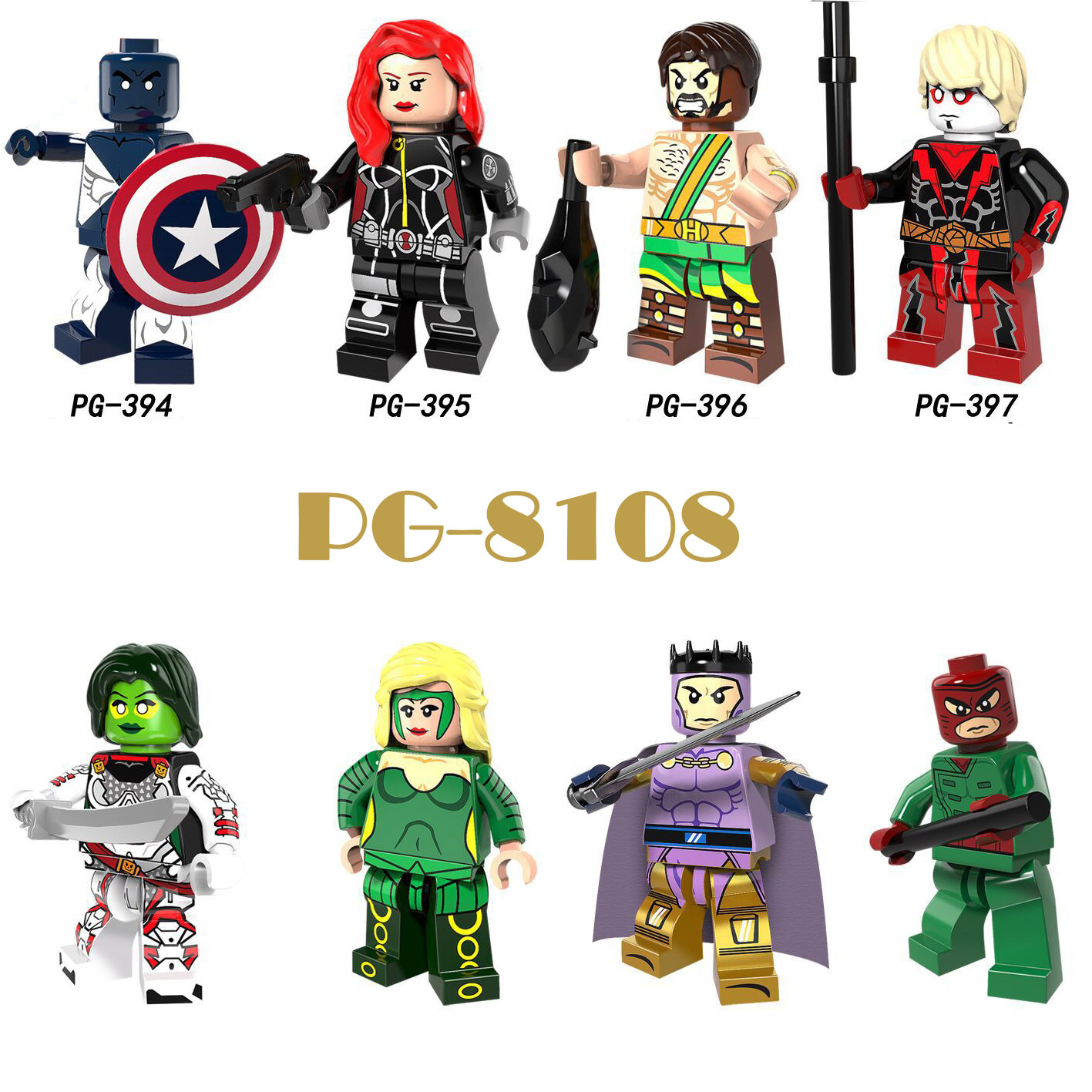 Pogo Superhero Series - PG8108 Vance Astro Minifigures