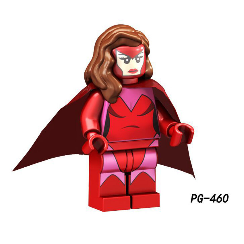 Pogo Superhero Series - PG8127 Snowflam Inque Aquaman Elsa Bloodstone Scarlet Witch Captain America Minifigures