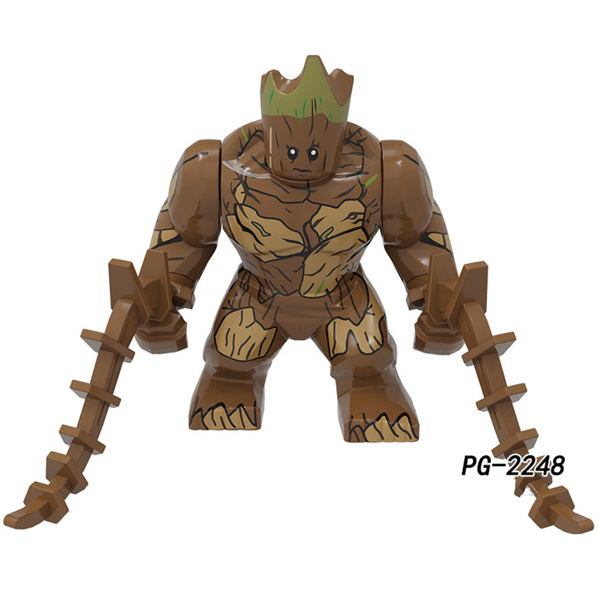 Pogo Superhero Series - PG8260 Iron Man Patriot Captain America Black Panther Minifigures
