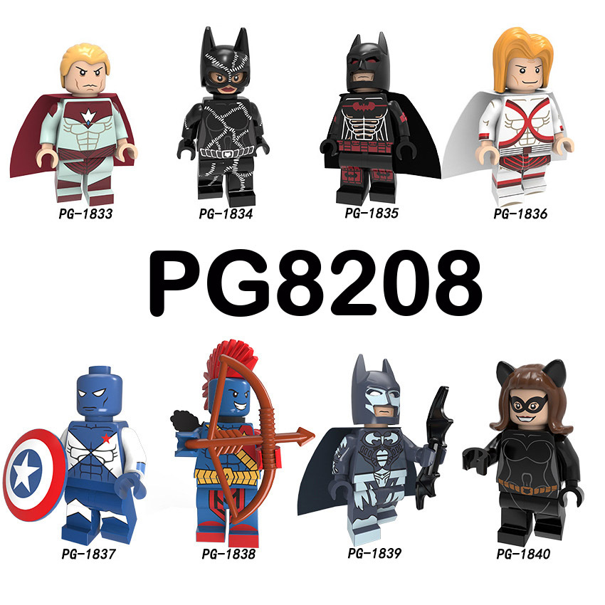 Pogo Superhero Series - PG8208 Archon Catwoman Batman Brave Minifigures