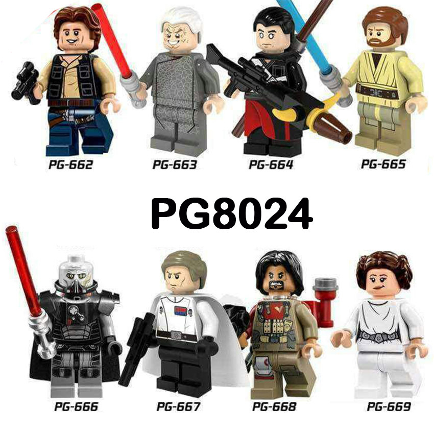 Pogo Star Wars Series - PG8024 Rogue One Khan Solo Obi-Wan Minifigures