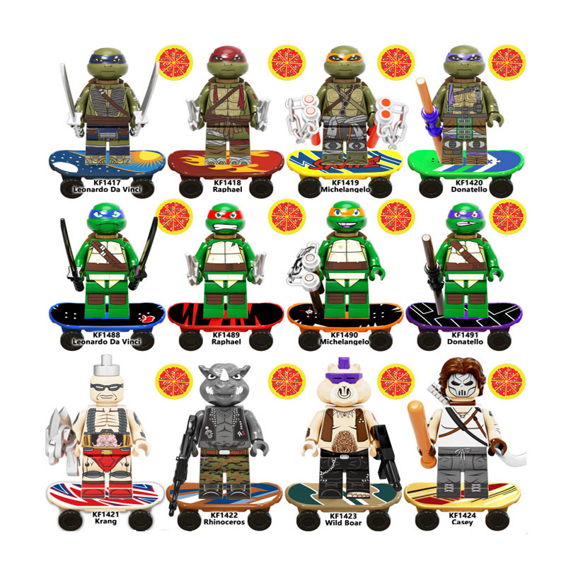Kopf Teenage Mutant Ninja Series - Turtles DaVinci Casey Boar Rhino Minifigure