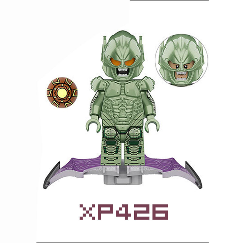 XINH Super Hero Figures X0328 Doctor Octopus Electro Green Goblin Sandman Spidman Minifigures
