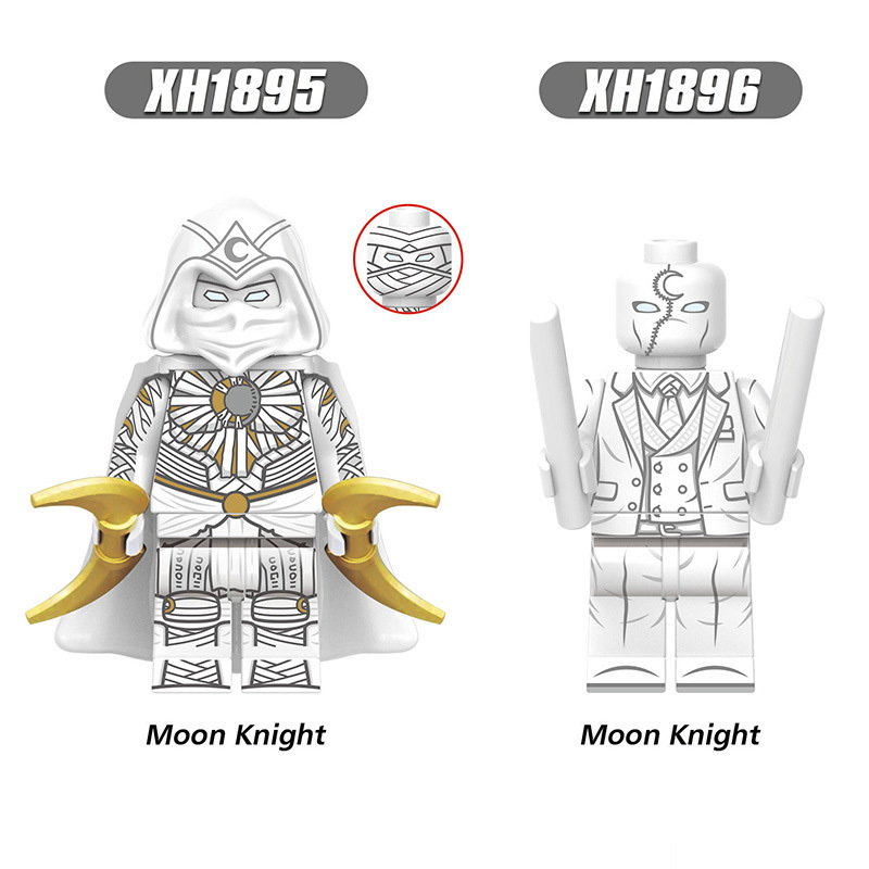 XINH Super Hero Figures X1895 X1896 -  Moon Knight Minifigures