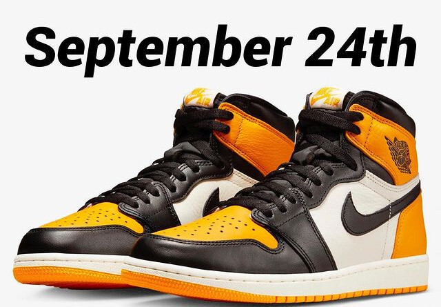 Air Jordan 1 High OG “Yellow Toe” is expected to drop on September 24th for $180