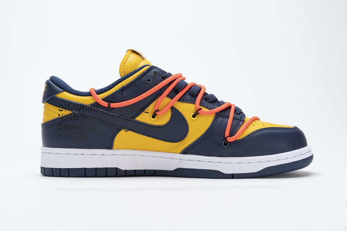 LJR Nike Dunk Low Off-White University Gold Midnight Navy CT0856-700 ...