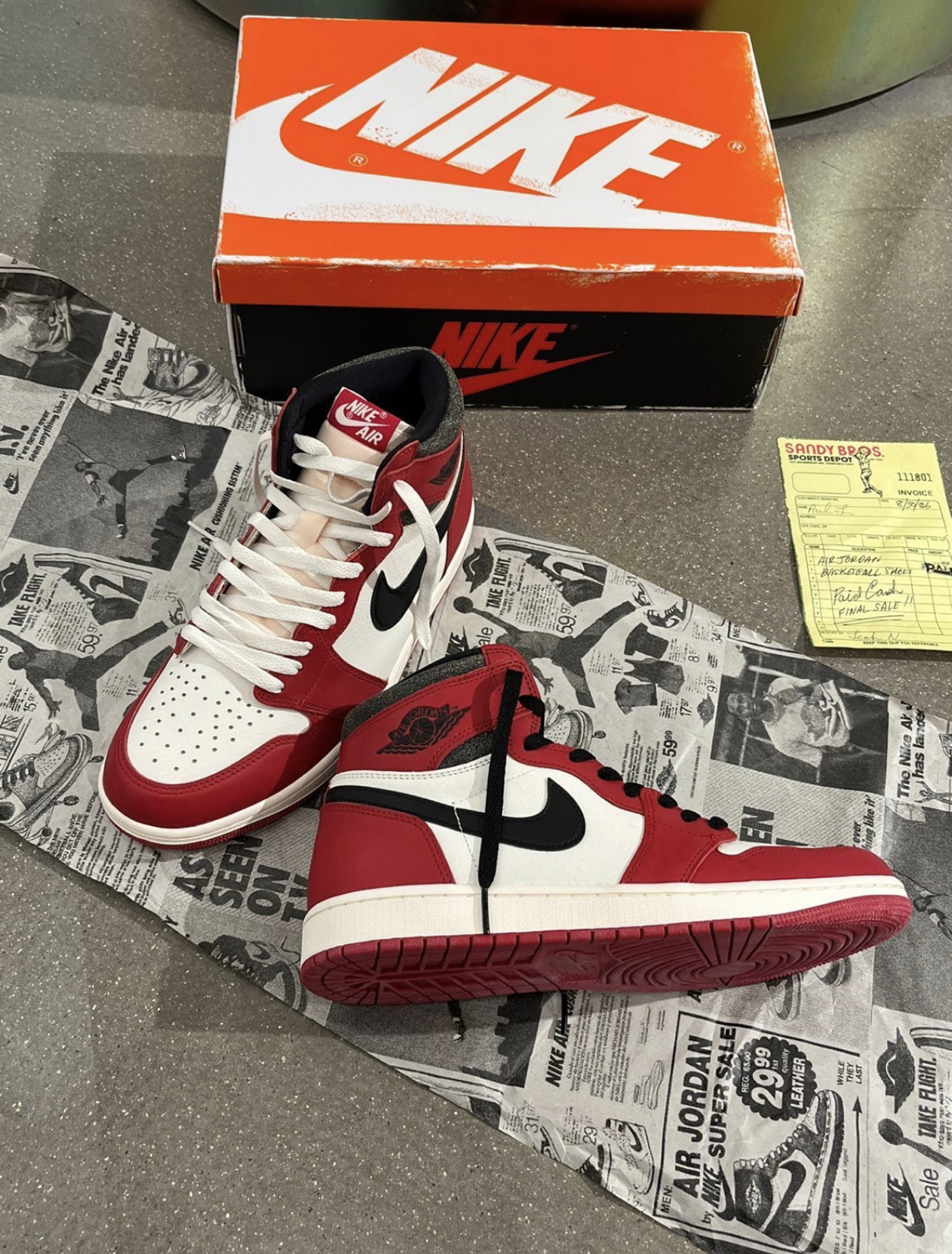 PK God Batch Air Jordan 1 Retro High OG Lost and Found DZ5485612 Pk