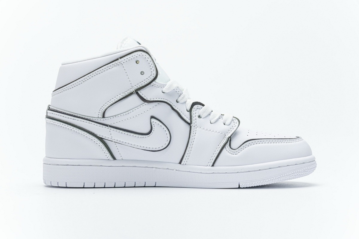 nike air jordan 1 mid iridescent white