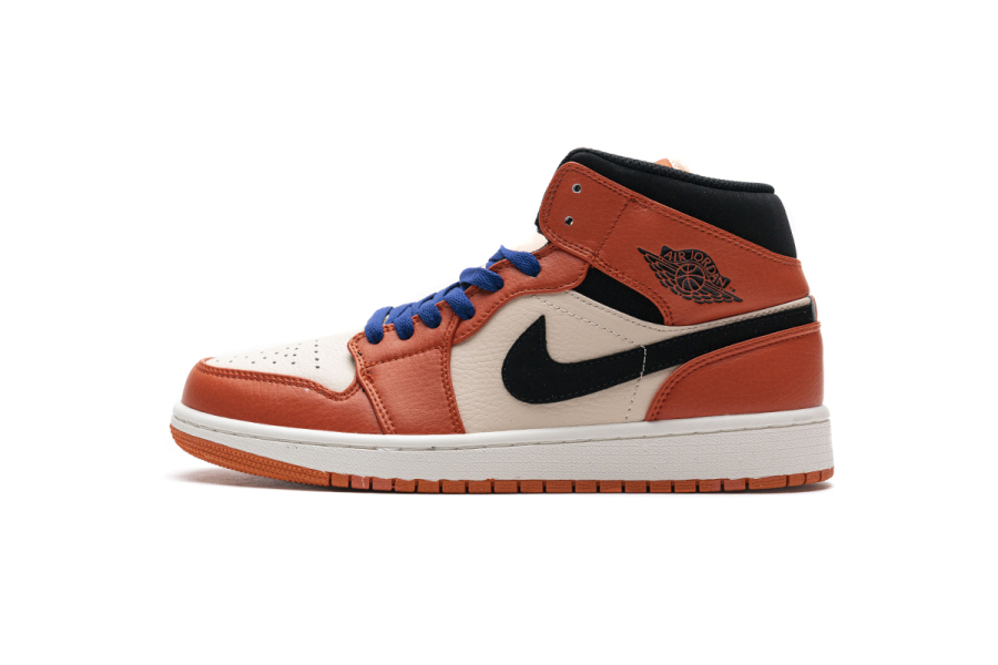 black team orange jordan 1