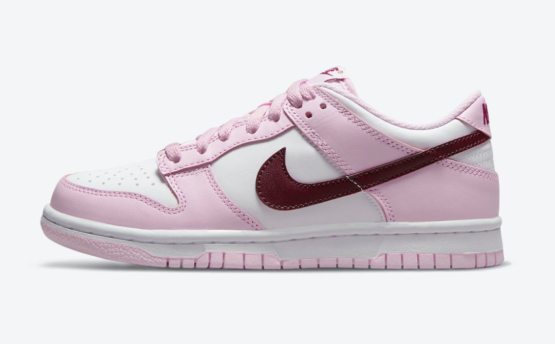 nike dunk low red and pink