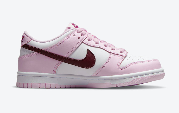 nike dunk low red and pink