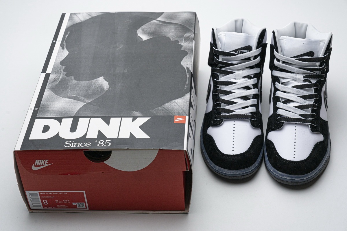 nike dunk high slam jam white black where to buy